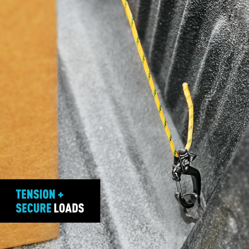 NiteIze CamJam SlideLock Cord Tightener - Features Pull-to-Tighten Lock & Quick-Release Lever - 280 lb Working Load Limit & 840 lb Break Strength - Fits Cord Sizes 2–5mm - Small - Image 5